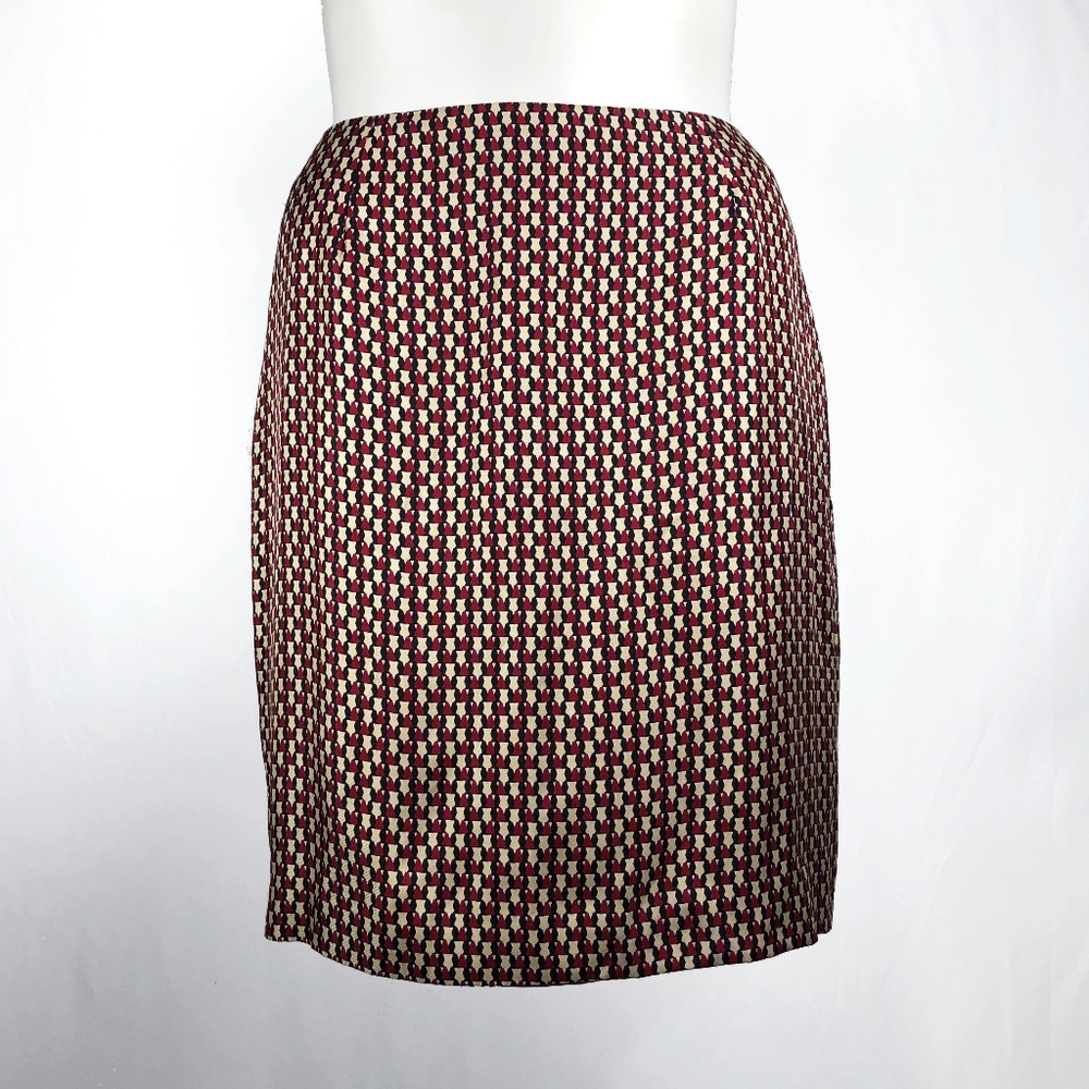 Ann Taylor Checkered Career Pencil Skirt